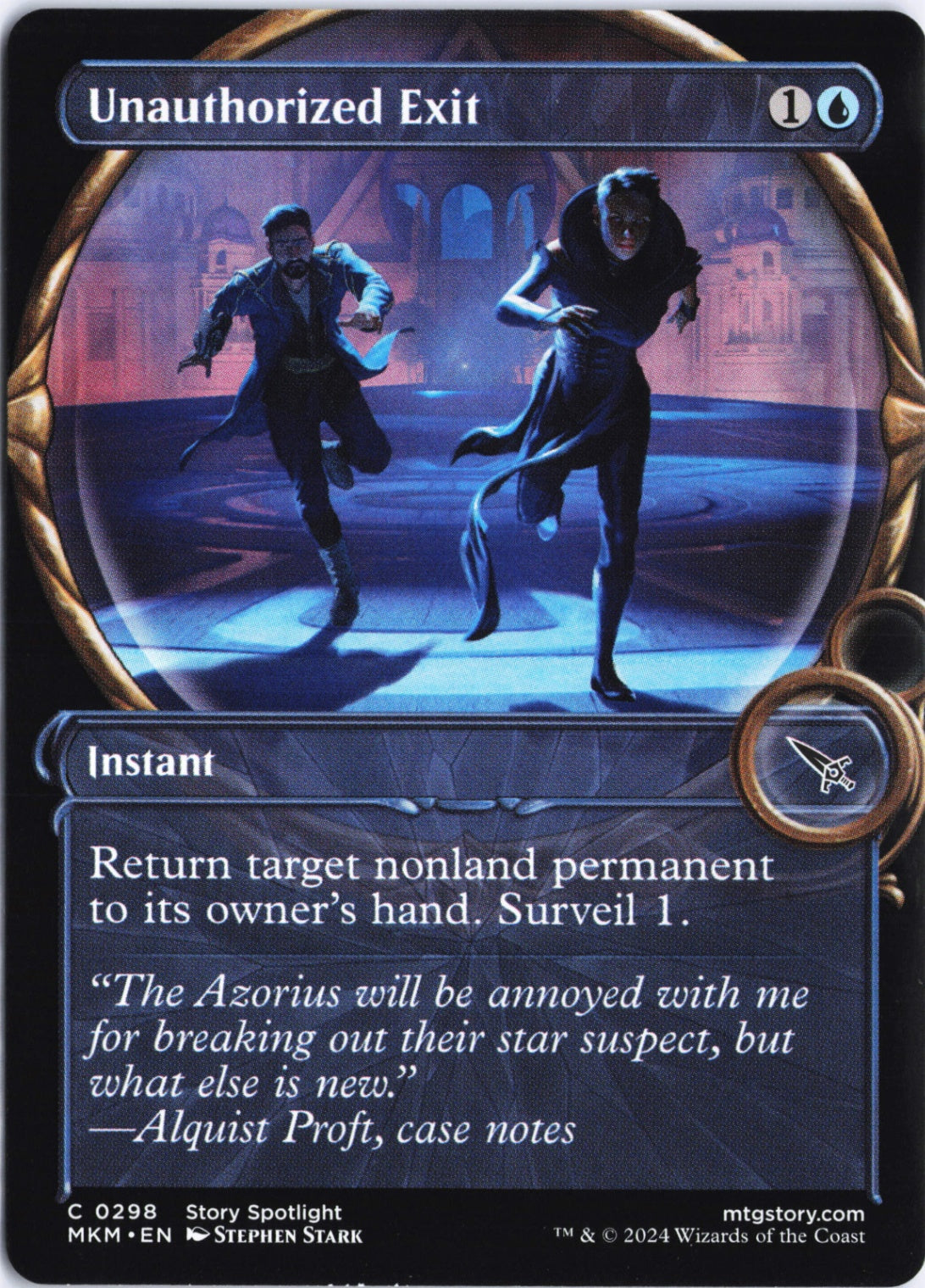 Unauthorized Exit (Showcase) C Murders at Karlov Manor 298 NM