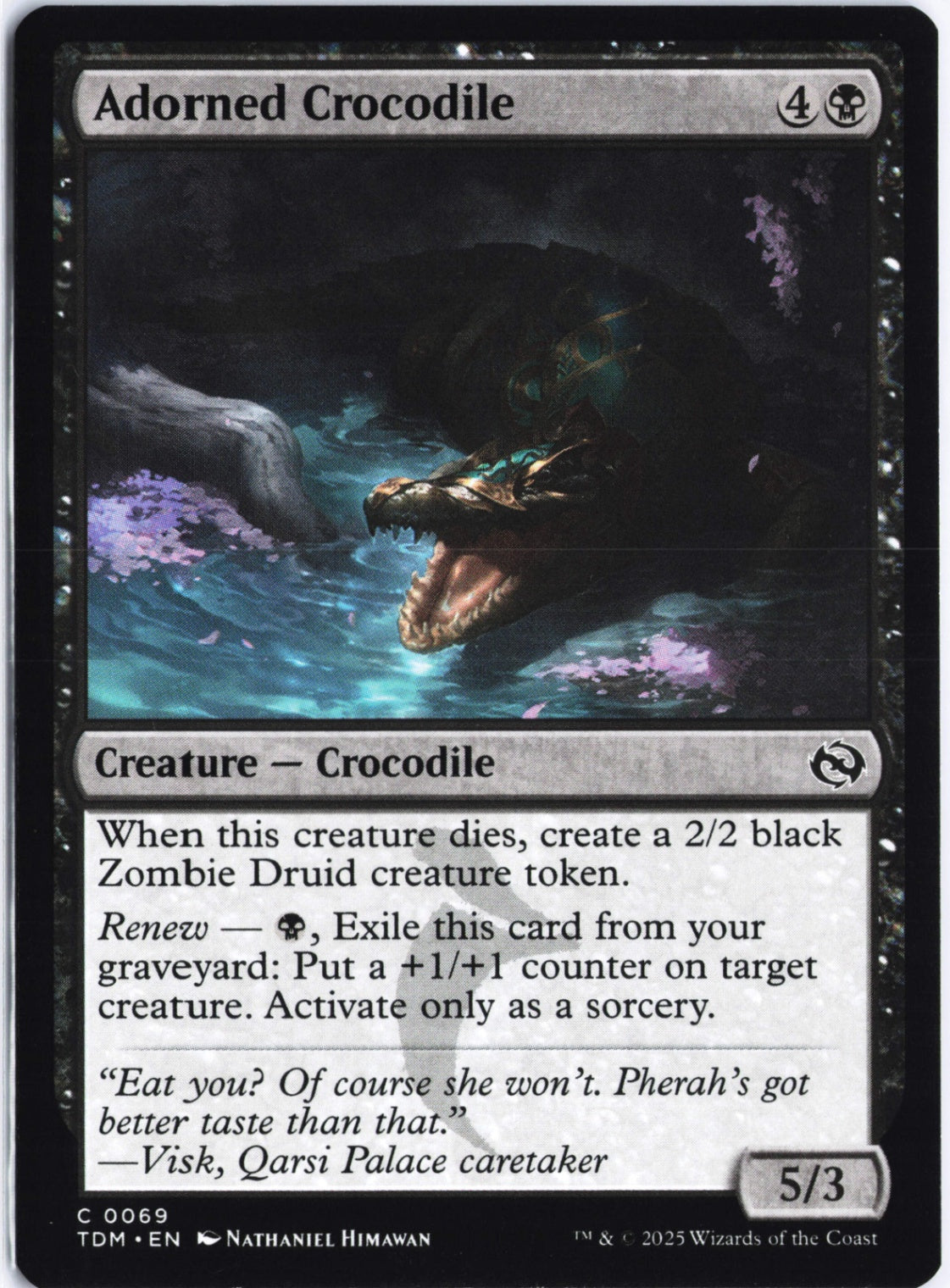 Adorned Crocodile C Tarkir: Dragonstorm 69 NM