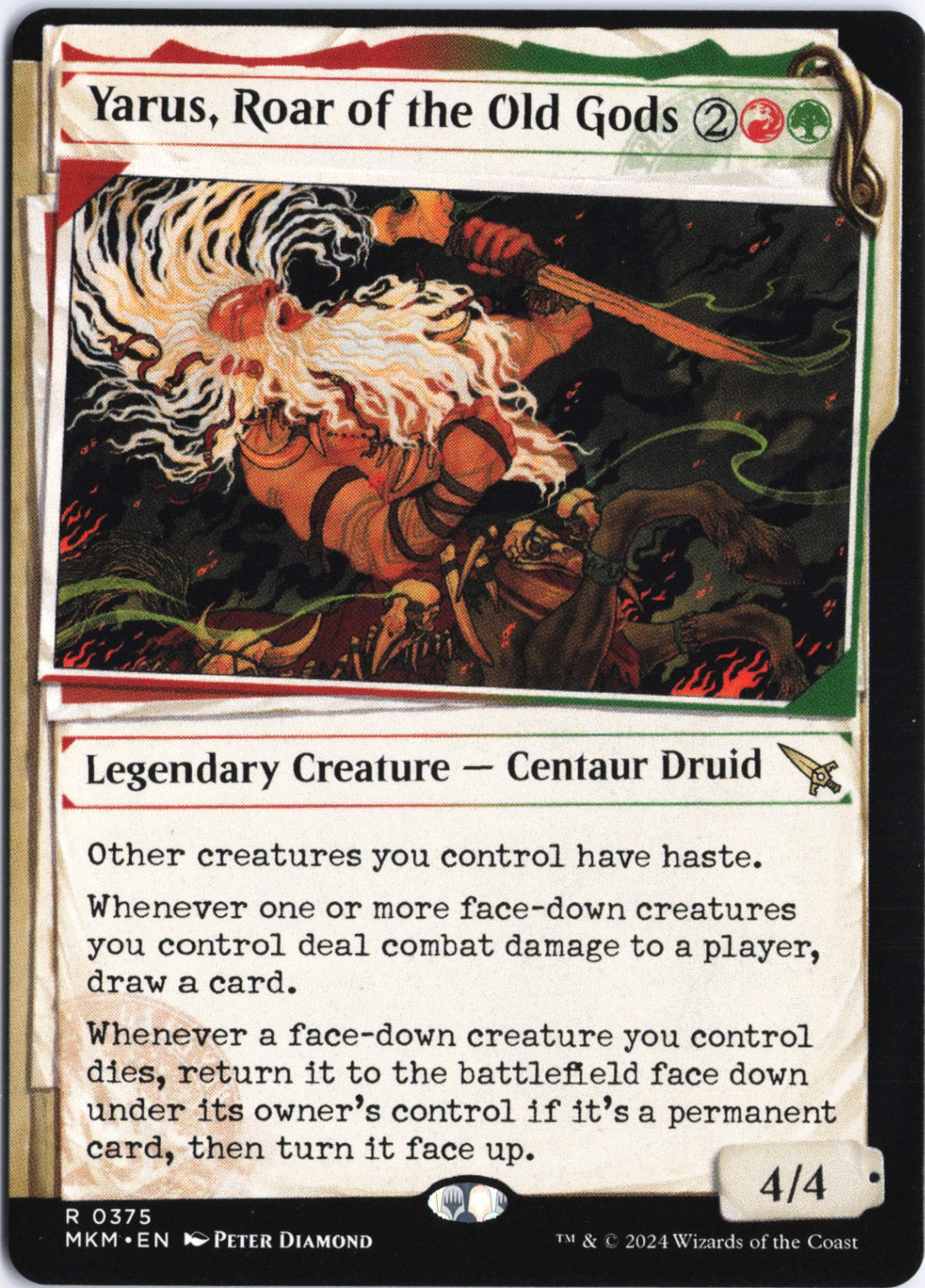 Yarus, Roar of the Old Gods (Showcase) R Murders at Karlov Manor 375 NM