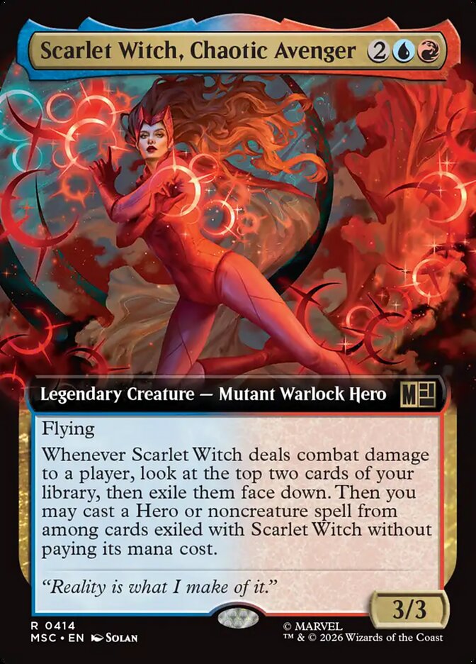 Scarlet Witch, Chaotic Avenger - Marvel Super Heroes Commander #414
