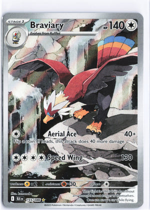 Braviary Illustration Rare SV: Black Bolt 155/086 NM