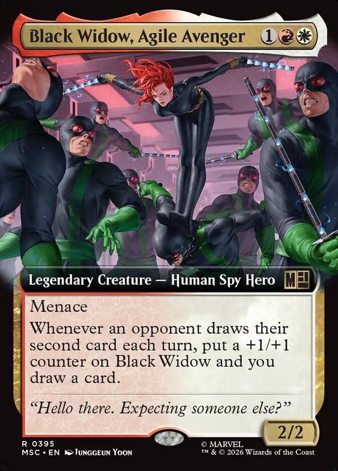 Black Widow, Agile Avenger - Marvel Super Heroes Commander #395