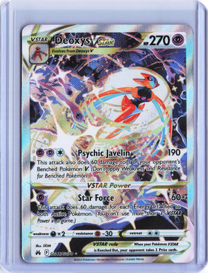 Deoxys VSTAR Ultra Rare Crown Zenith: Galarian Gallery GG46/GG70 NM