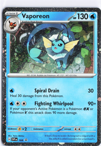 Vaporeon - (Cosmos Holo) Promo SV: Scarlet & Violet Promo Cards 168 NM