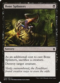 Bone Splinters - Battle for Zendikar - 105