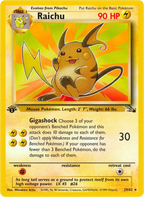 Raichu (29) - Fossil #29/62