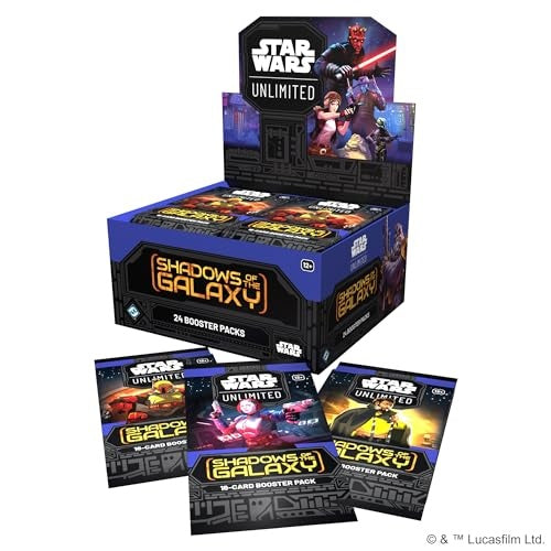 Star Wars: Unlimited Shadows of the Galaxy Booster Box, Pack of 24