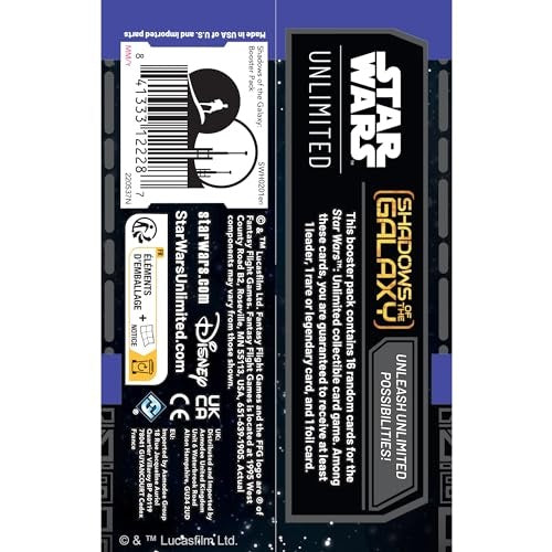 Star Wars: Unlimited Shadows of the Galaxy Booster Box, Pack of 24