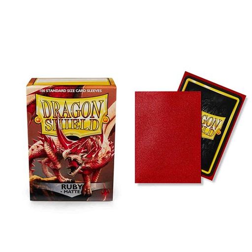 Dragon Shield: Matte Ruby - 100 Ct. Box