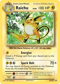 Raichu - XY - Evolutions - 36/108