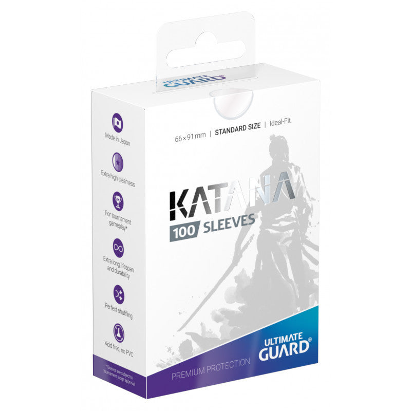 Ultimate Guard: Katana Sleeves Standard Size Transparent 100 Pack