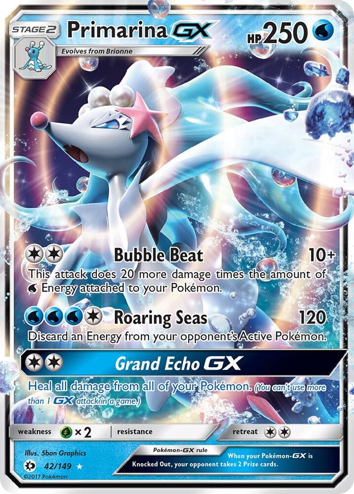 Primarina GX - SM Base Set #42/149