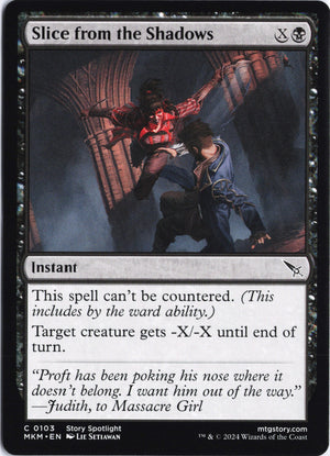 Slice from the Shadows C Murders at Karlov Manor 103 NM