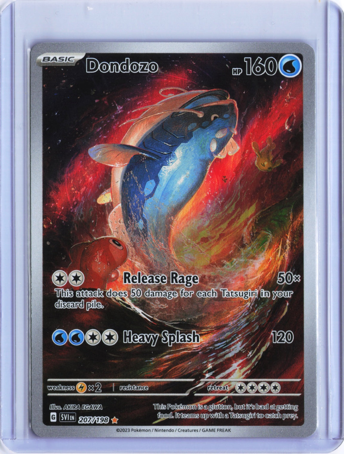 Dondozo Illustration Rare SV01: Scarlet & Violet Base Set 207/198 NM