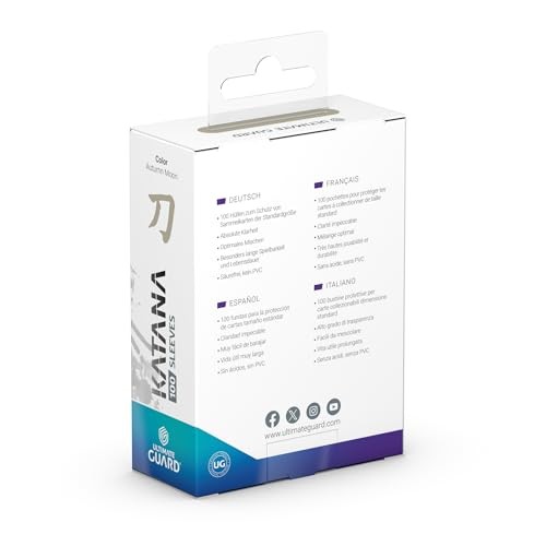 Ultimate Guard: Katana Sleeves: Pack of 100, Standard Size, Autumn Moon