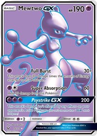Mewtwo GX (Full Art) - Shining Legends #72/73