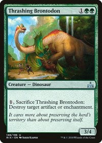 Thrashing Brontodon - Rivals of Ixalan - 148