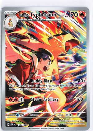 Ethan's Typhlosion Illustration Rare SV10: Destined Rivals 190/182 NM