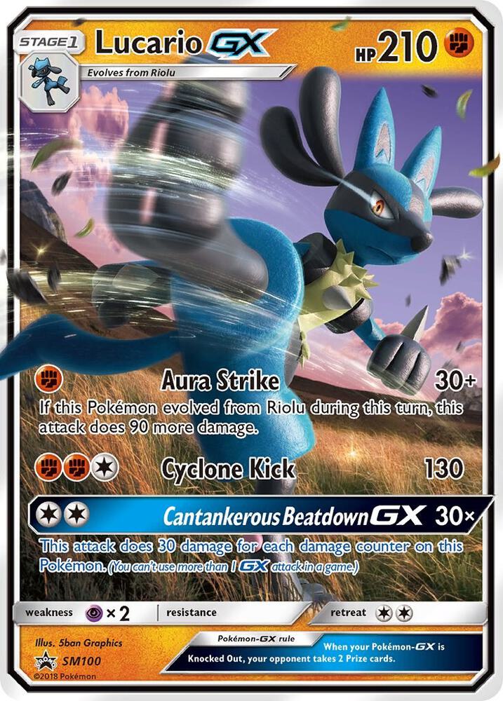 Lucario GX - SM Promos #SM100