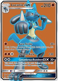 Lucario GX (Full Art) - SM - Forbidden Light #122/131
