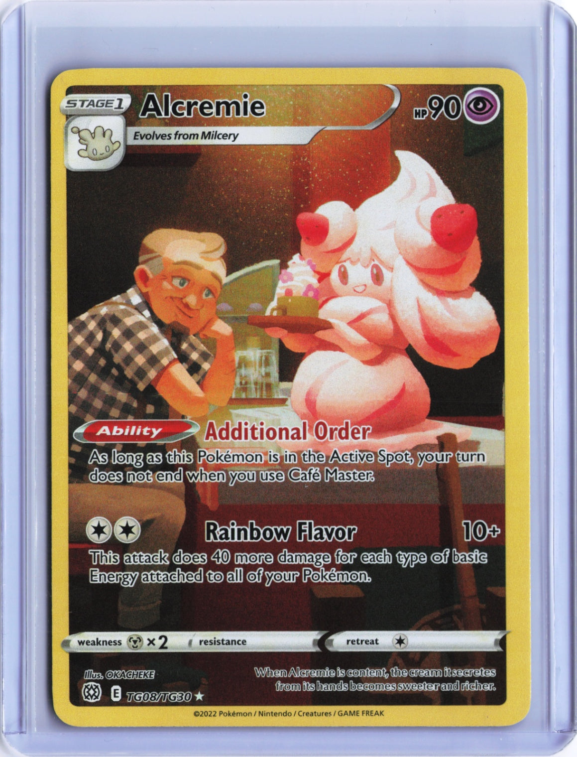 Alcremie Ultra Rare SWSH09: Brilliant Stars Trainer Gallery TG08/TG30 NM