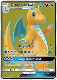 Dragonite GX (Full Art) - Dragon Majesty #67/70