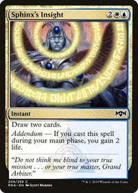 Sphinx's Insight - Ravnica Allegiance - 209