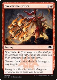 Skewer the Critics - Ravnica Allegiance - 115