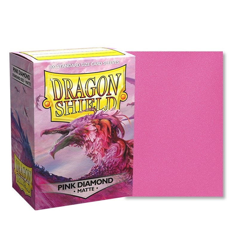 Dragon Shield: Matte Pink Diamond Sleeves - 100 Pack