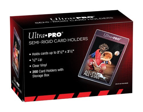 Ultra Pro: Semi-Rigid Card Holders 1/2" Lip 200ct
