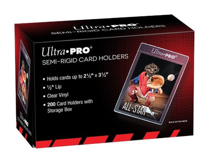 Ultra Pro: Semi-Rigid Card Holders 1/2" Lip 200ct