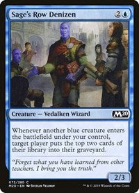 Sage's Row Denizen - Core Set 2020 - 73