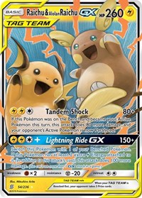 Raichu & Alolan Raichu GX - SM - Unified Minds #54/236