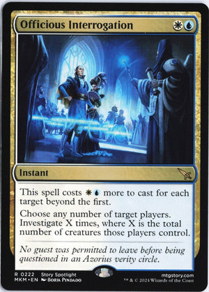 Officious Interrogation R Murders at Karlov Manor 222 NM