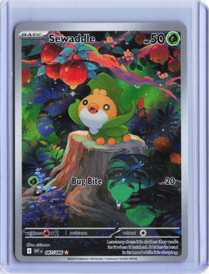 Sewaddle - Illustration Rare SV: White Flare 087/086 NM