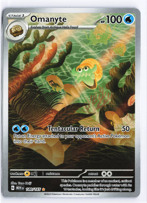 Omanyte Illustration Rare SV: Scarlet & Violet 151 180/165 NM