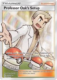Professor Oak's Setup (Full Art) - SM - Cosmic Eclipse #233/236