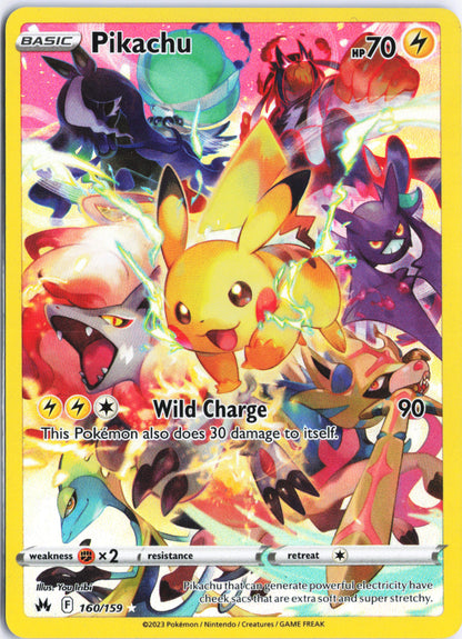 Pikachu (Secret) Secret Rare Crown Zenith 160/159 NM