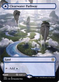 Clearwater Pathway (Borderless) - Zendikar Rising - 286