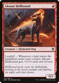 Akoum Hellhound - Zendikar Rising - 133