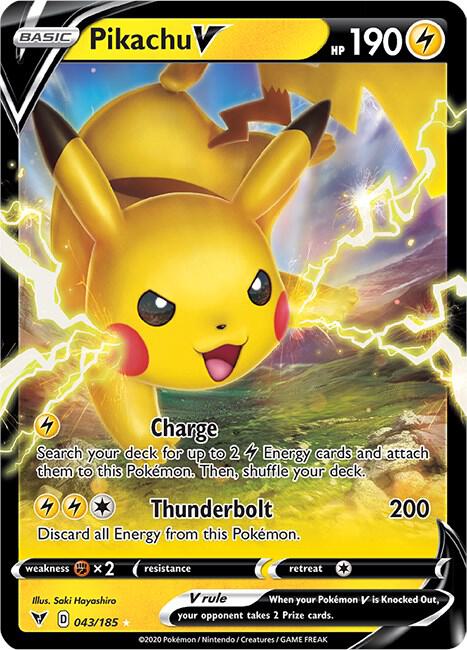Pikachu V - Pokemon Vivid Voltage #043/185