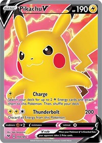 Pikachu V (Full Art) - Pokemon Vivid Voltage #170/185
