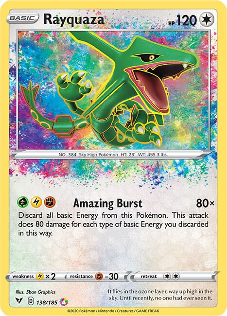 Rayquaza - Pokemon Vivid Voltage #138/185