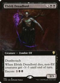 Elvish Dreadlord (Extended Art) - Commander Legends - 647