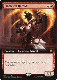 Flamekin Herald (Extended Art) - Commander Legends - 665
