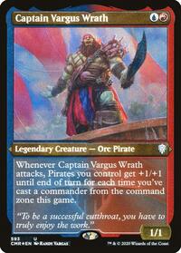 Captain Vargus Wrath (Foil Etched) - Commander Legends - 593
