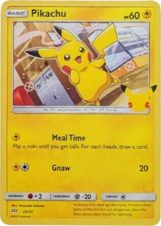 Pikachu - 25/25 - McDonald's 25th Anniversary Promos #025/025