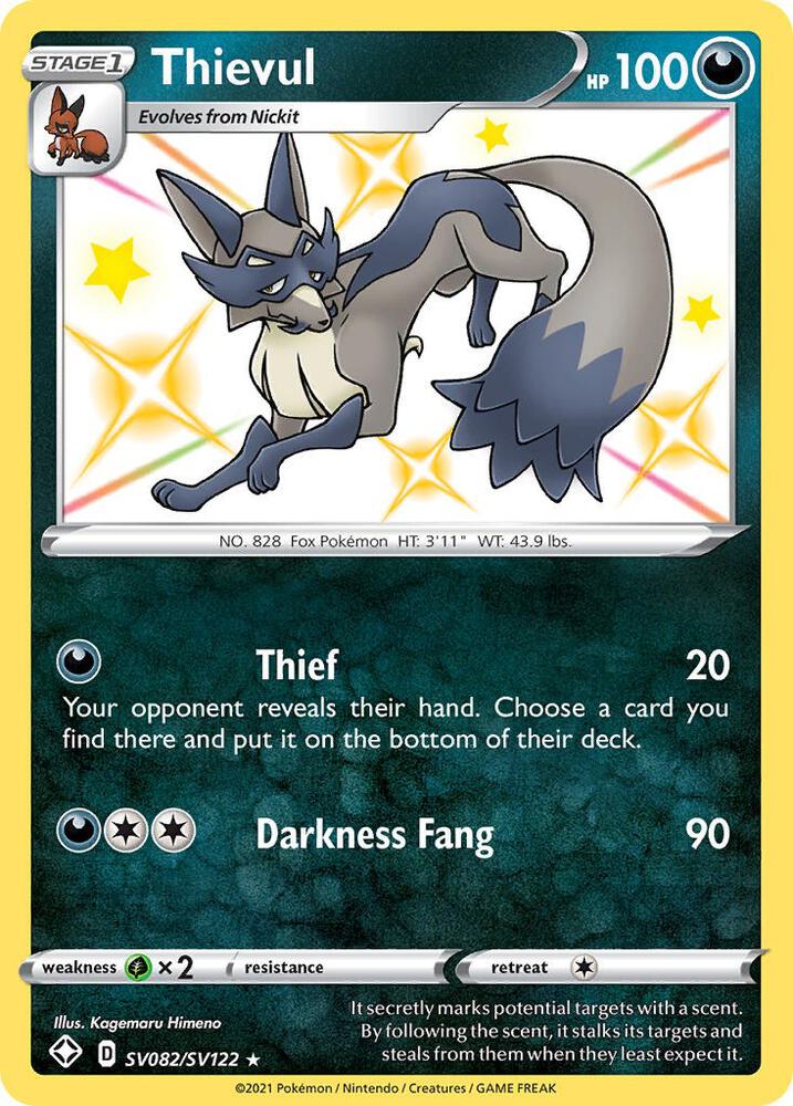 Thievul - Shining Fates: Shiny Vault #SV082/SV122