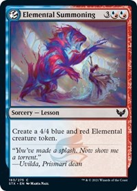 Elemental Summoning - Strixhaven: School of Mages - 183