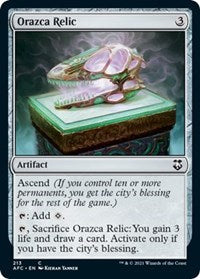 Orazca Relic - Commander: Adventures in the Forgotten Realms - 213
